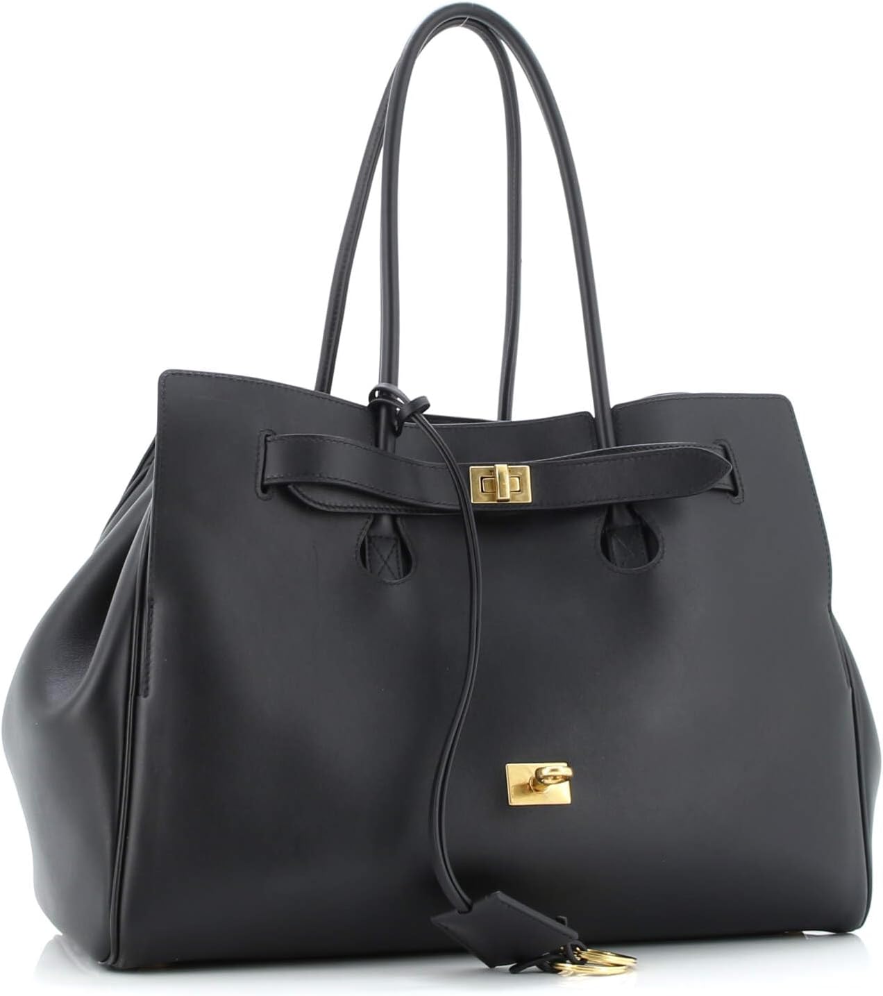 Pre-Loved Bel Air Carry All Bag Leather Medium, Black