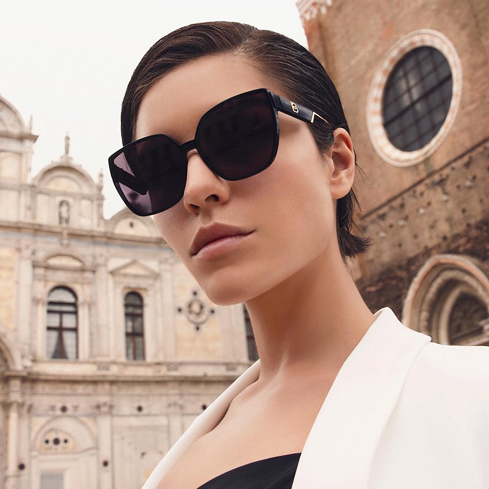 BOLON Women Trendy Cat Eye Polarized Sunglasses, Exclusive Eyewear Brand of EssilorLuxottica