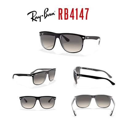Ray-Ban RB4147 Boyfriend Sunglasses For Men For Women+ BUNDLE with Designer iWear Eyewear Care Kit