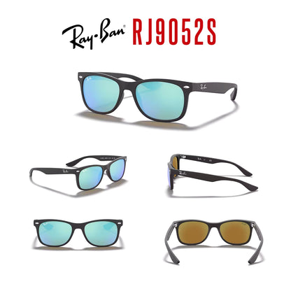 Ray-Ban Junior XS Kids' New Wayfarer RJ9052S Square Sunglasses for SMALL Boys and Girls + BUNDLE With DIW Kit