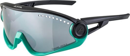 ALPINA Mirrored, 100% UV Protection Sport Sunglasses For Men & Women, Cycling/Running, Removeable Side Protection, 5W1NG