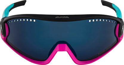 ALPINA Mirrored, 100% UV Protection Sport Sunglasses For Men & Women, Cycling/Running, Removeable Side Protection, 5W1NG