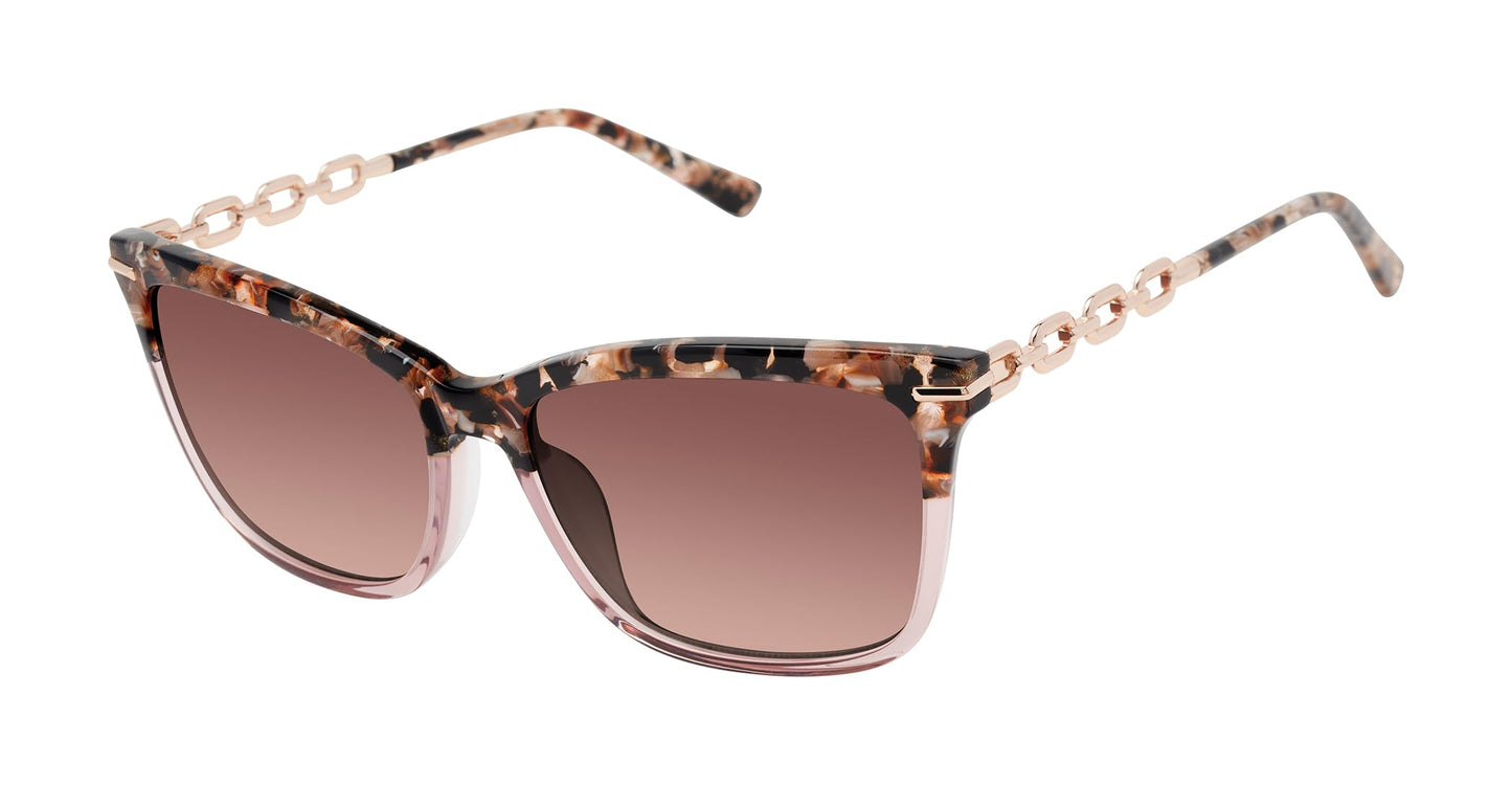 L.A.M.B. Gwen Stefani LA598 Square Sunglasses for Women, 58 mm, UV400 Protection