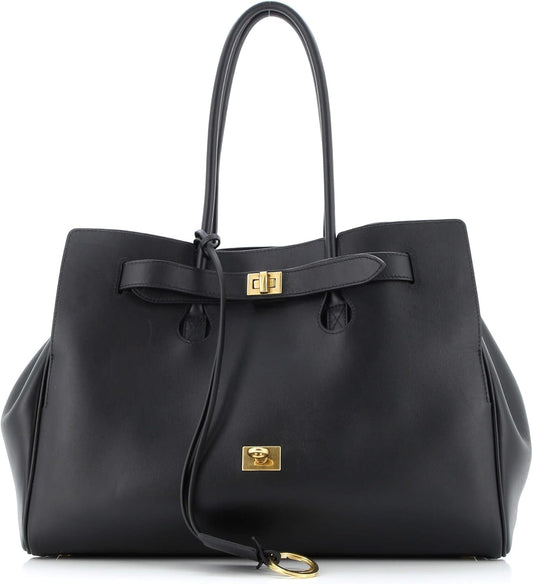 Pre-Loved Bel Air Carry All Bag Leather Medium, Black