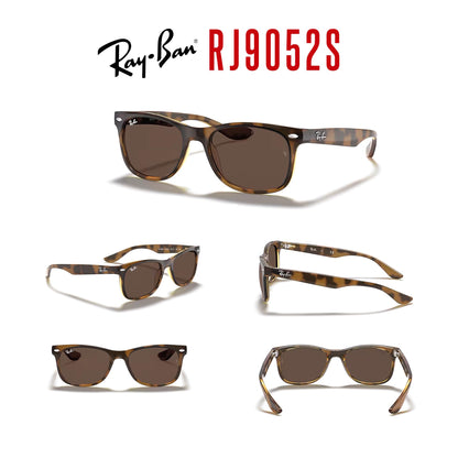 Ray-Ban Junior XS Kids' New Wayfarer RJ9052S Square Sunglasses for SMALL Boys and Girls + BUNDLE With DIW Kit