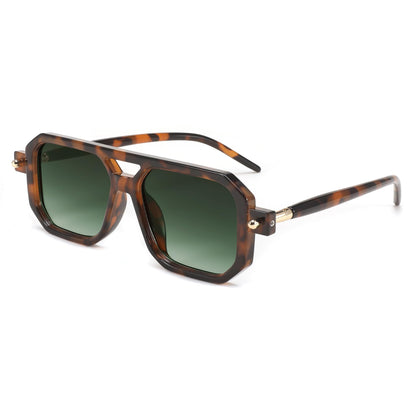 FEISEDY Vintage Square 70s Flat Aviator Sunglasses Women Men Classic Retro Stylish Frame UV400 Sunglasses B2622