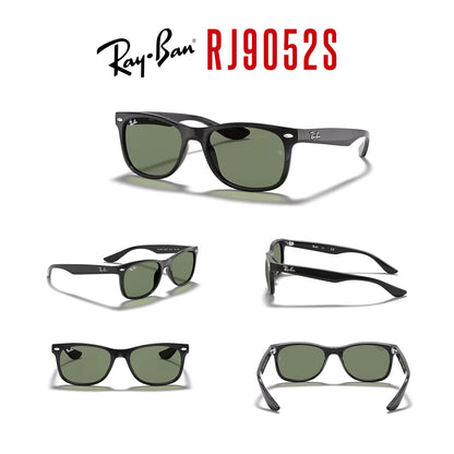 Ray-Ban Junior XS Kids' New Wayfarer RJ9052S Square Sunglasses for SMALL Boys and Girls + BUNDLE With DIW Kit