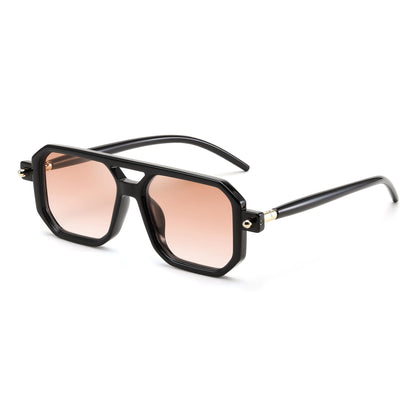 FEISEDY Vintage Square 70s Flat Aviator Sunglasses Women Men Classic Retro Stylish Frame UV400 Sunglasses B2622