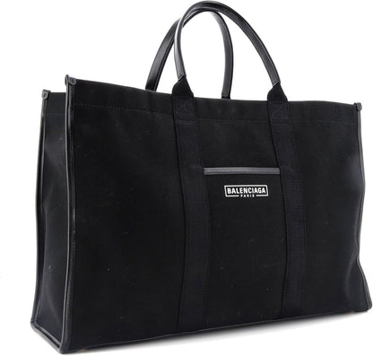 Pre-Loved Hardware Tote Canvas Large, Black
