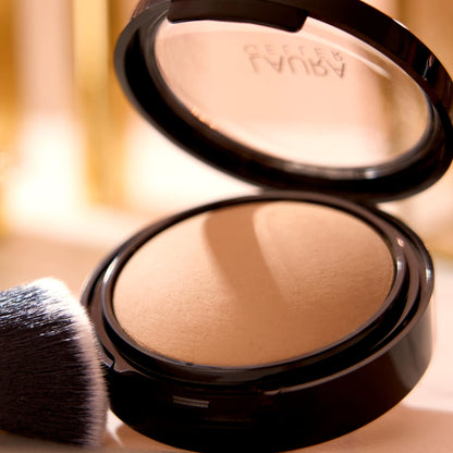 LAURA GELLER NEW YORK Baked Double Take Powder Foundation - Medium - Buildable Medium to Full Coverage - Matte Finish