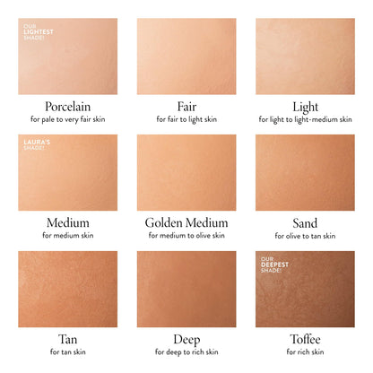 LAURA GELLER NEW YORK Baked Double Take Powder Foundation - Medium - Buildable Medium to Full Coverage - Matte Finish