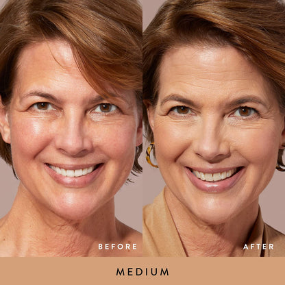 LAURA GELLER NEW YORK Baked Double Take Powder Foundation - Medium - Buildable Medium to Full Coverage - Matte Finish