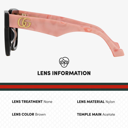 Gucci GG0998S Designer Fashion Sunglasses - Elegant, Sophisticated & Stylish Square Shape Eyewear with Luxury eSHADES Kit