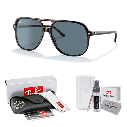 Ray-Ban Bill RB2198 Square Sunglasses for Men for Women + BUNDLE With Designer iWear Complimentary Eyewear Kit