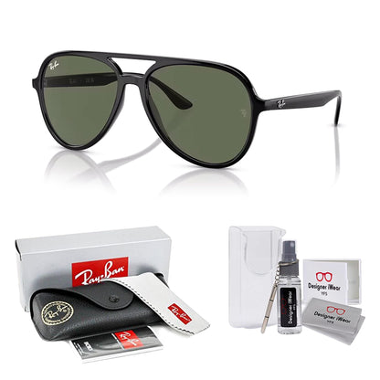 Ray-Ban RB4376 Aviator Sunglasses for Men for Women + BUNDLE With Designer iWear Complimentary Eyewear Kit