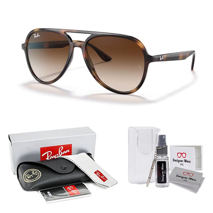Ray-Ban RB4376 Aviator Sunglasses for Men for Women + BUNDLE With Designer iWear Complimentary Eyewear Kit