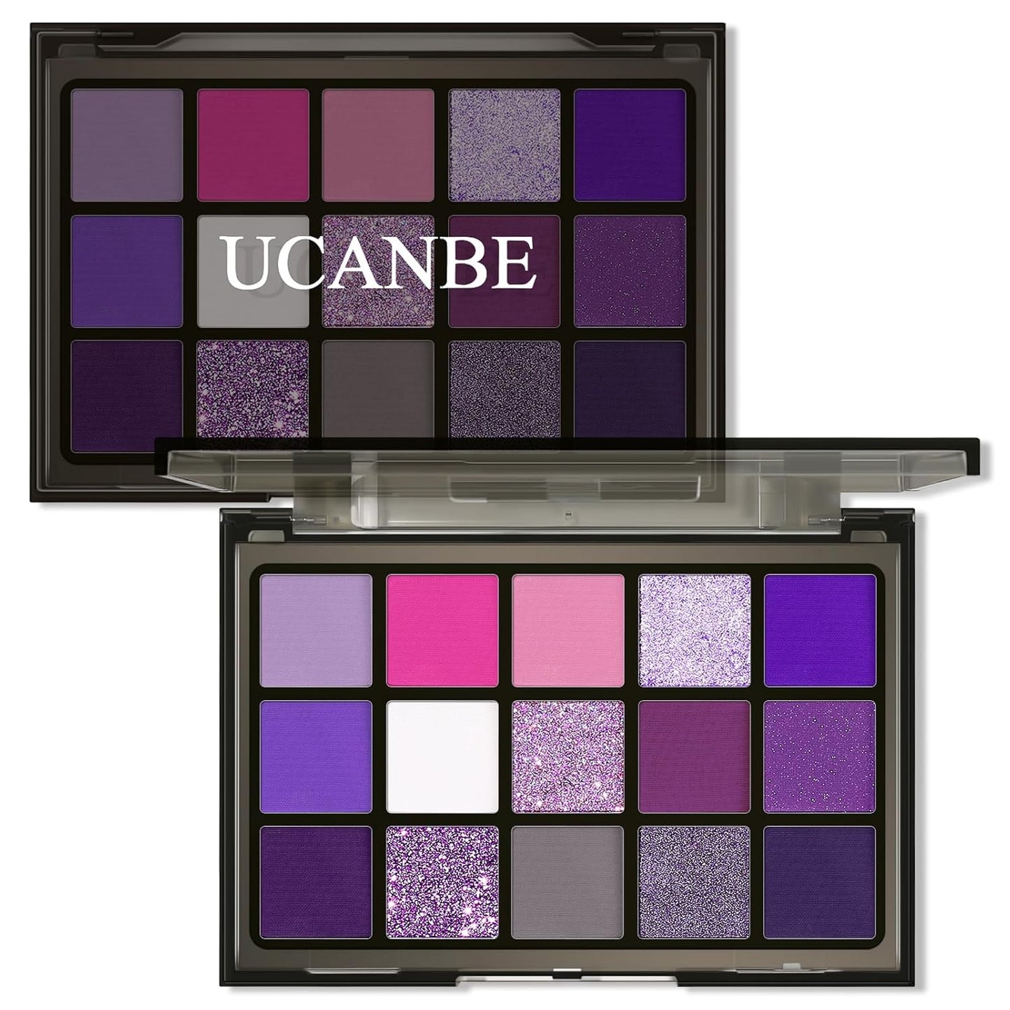 UCANBE Bright Colorful Neon Rainbow Makeup Eyeshadow Palette 15 Shades Green Purple Yellow Make Up Pallets Kit Vibrant Shimmer Matte Pigmented Blendable - Fruit Punch