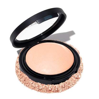 LAURA GELLER NEW YORK Baked Double Take Powder Foundation - Medium - Buildable Medium to Full Coverage - Matte Finish