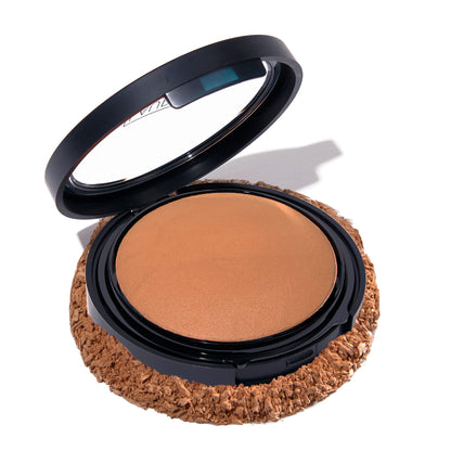 LAURA GELLER NEW YORK Baked Double Take Powder Foundation - Medium - Buildable Medium to Full Coverage - Matte Finish