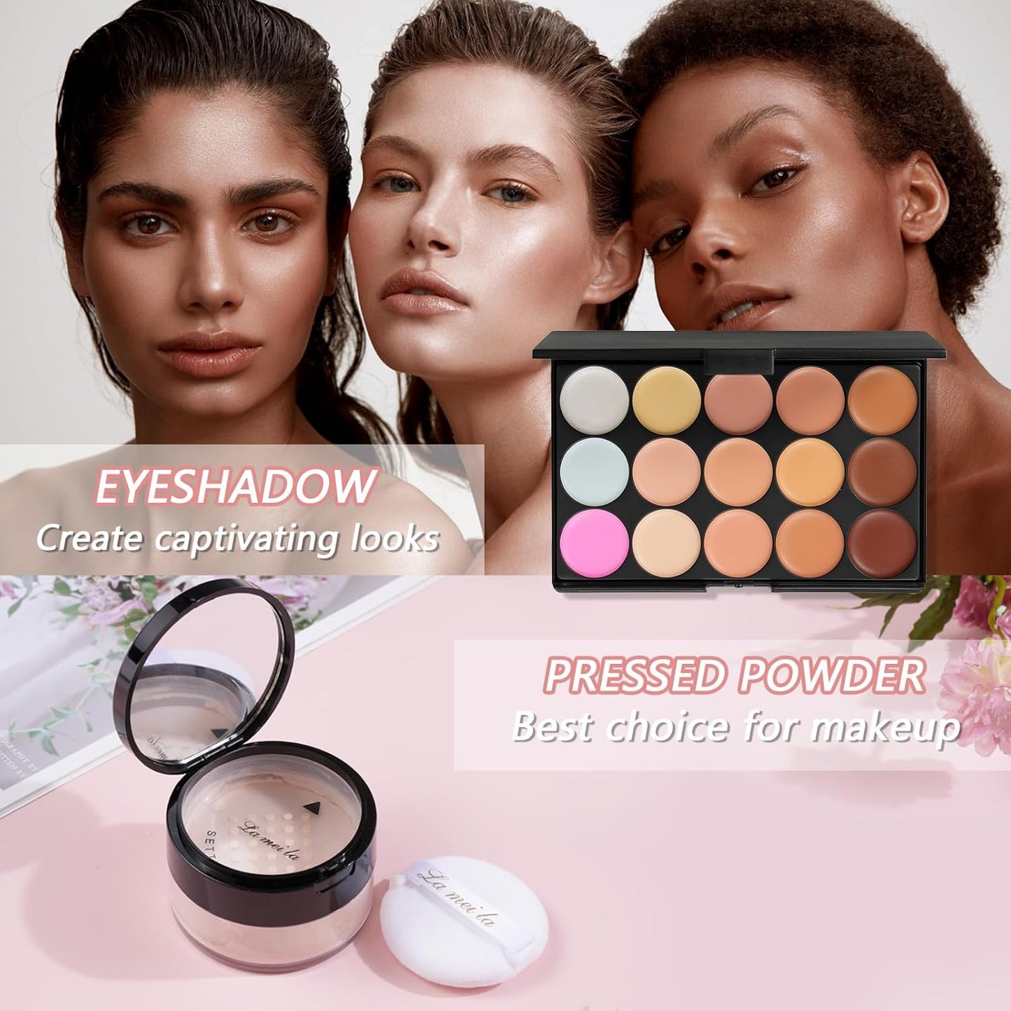 All in One Makeup Kit Makeup Kit for Women Full Kit Makeup Set Multipurpose Bundle Holiday Gift Box Essential Starter Bundle Include Full Make up Kit for Women (Box3)