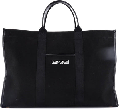 Pre-Loved Hardware Tote Canvas Large, Black