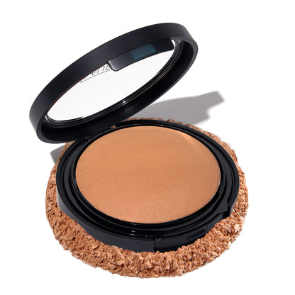 LAURA GELLER NEW YORK Baked Double Take Powder Foundation - Medium - Buildable Medium to Full Coverage - Matte Finish