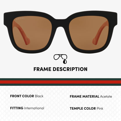 Gucci GG0998S Designer Fashion Sunglasses - Elegant, Sophisticated & Stylish Square Shape Eyewear with Luxury eSHADES Kit