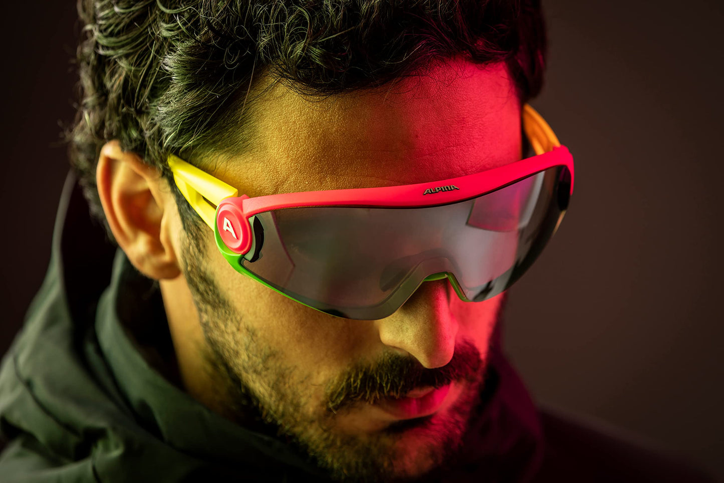 ALPINA Mirrored, 100% UV Protection Sport Sunglasses For Men & Women, Cycling/Running, Removeable Side Protection, 5W1NG