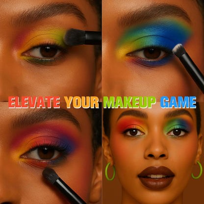 UCANBE Bright Colorful Neon Rainbow Makeup Eyeshadow Palette 15 Shades Green Purple Yellow Make Up Pallets Kit Vibrant Shimmer Matte Pigmented Blendable - Fruit Punch