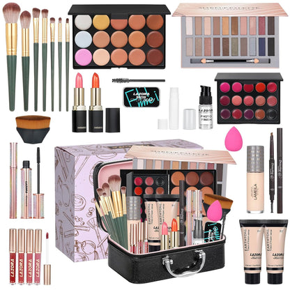 All in One Makeup Kit Makeup Kit for Women Full Kit Makeup Set Multipurpose Bundle Holiday Gift Box Essential Starter Bundle Include Full Make up Kit for Women (Box3)