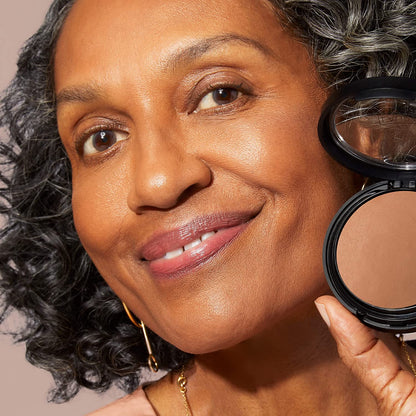 LAURA GELLER NEW YORK Baked Double Take Powder Foundation - Medium - Buildable Medium to Full Coverage - Matte Finish