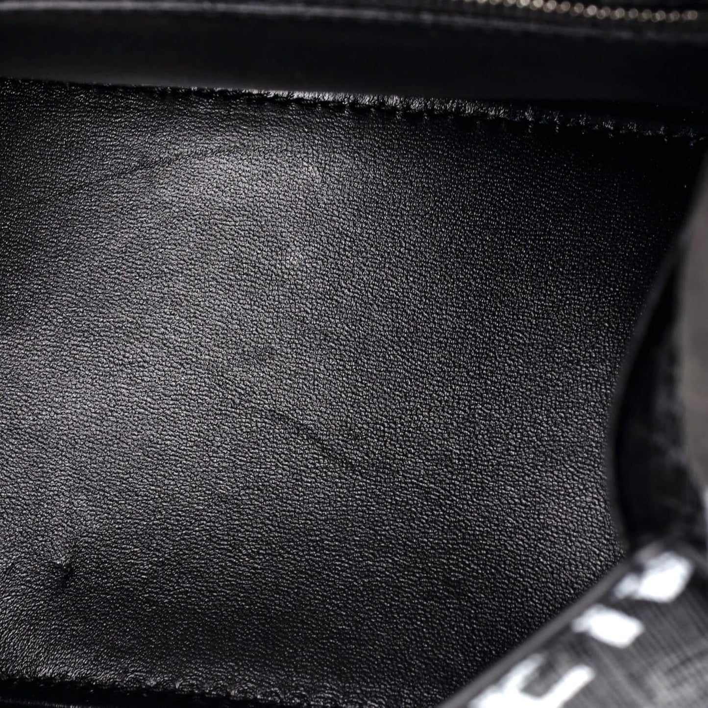 Pre-Loved Hourglass Top Handle Bag Monogram Coated Canvas Small, Black