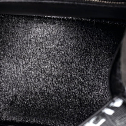 Pre-Loved Hourglass Top Handle Bag Monogram Coated Canvas Small, Black